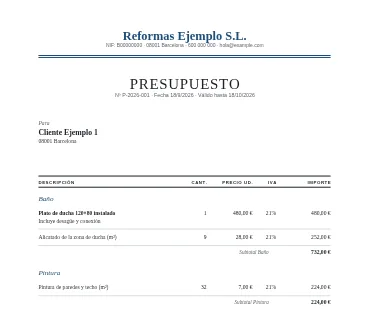 Carta: Membrete centrado con doble filete y el cliente como destinatario de una carta.